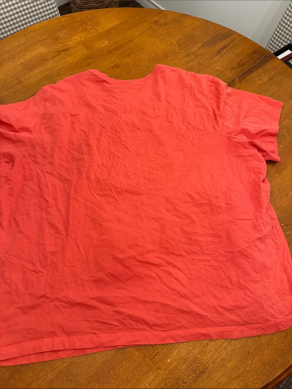 Jordan Coral-Red Short Sleeve Crewneck T-Shirt with Black Logo xxxl